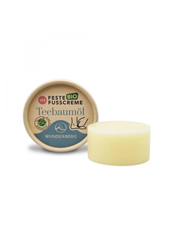 Feste Fußcreme mit Teebaumöl | Bio & Erfrischend