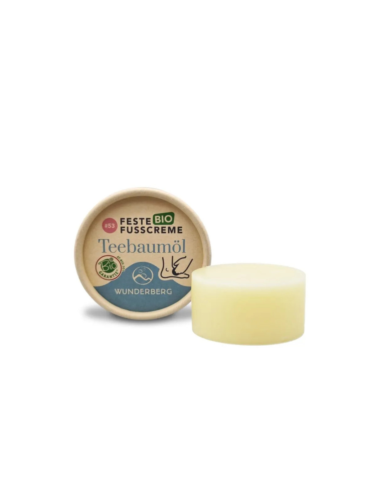 Feste Fußcreme mit Teebaumöl | Bio & Erfrischend