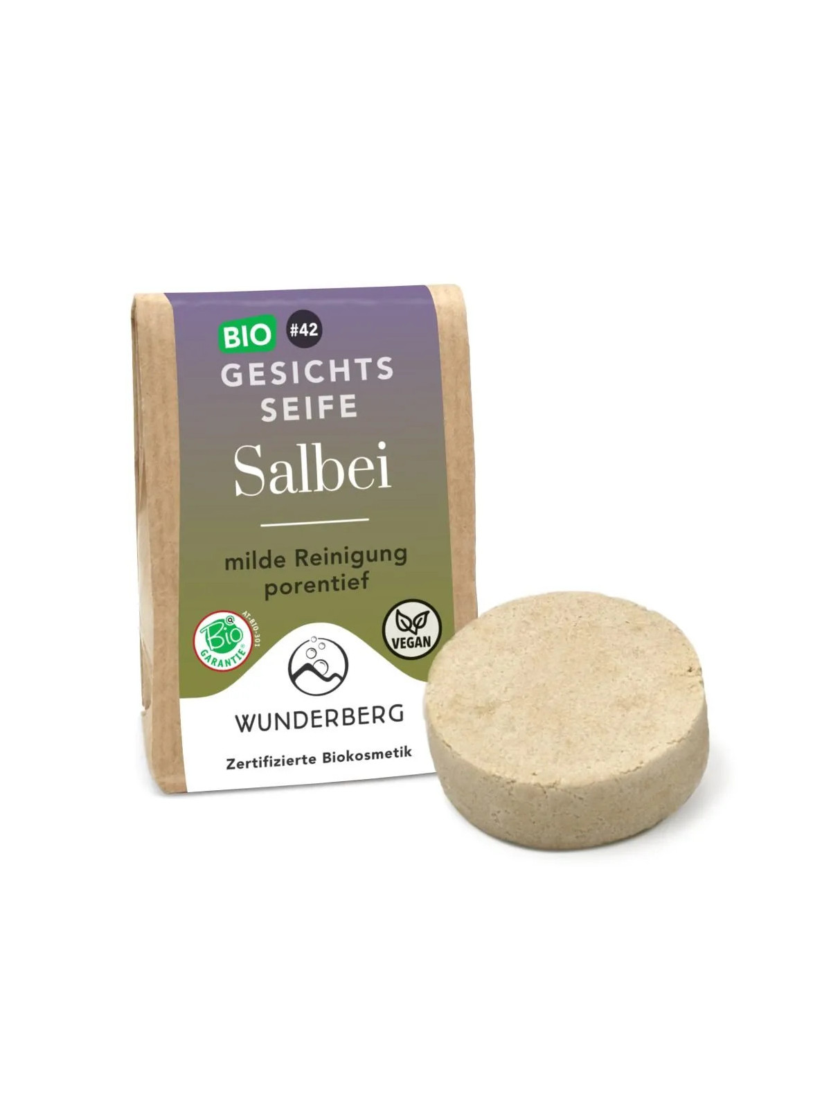 Bio-Gesichtsseife Salbei | Für reine Haut | 48g